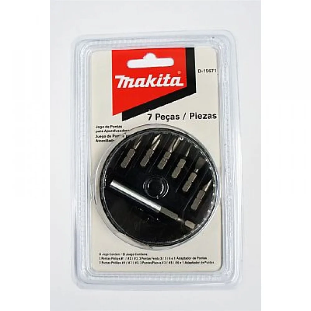 Estojo de Plástico com 6 Bits D-15671 Makita