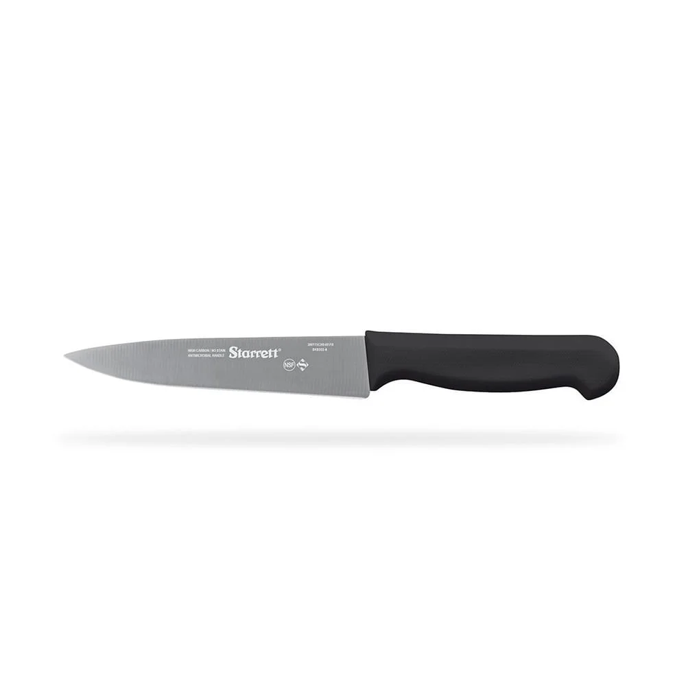 Faca Carne de Refile com Lâmina Triangular Estreita 15cm Starrett Cabo Preto