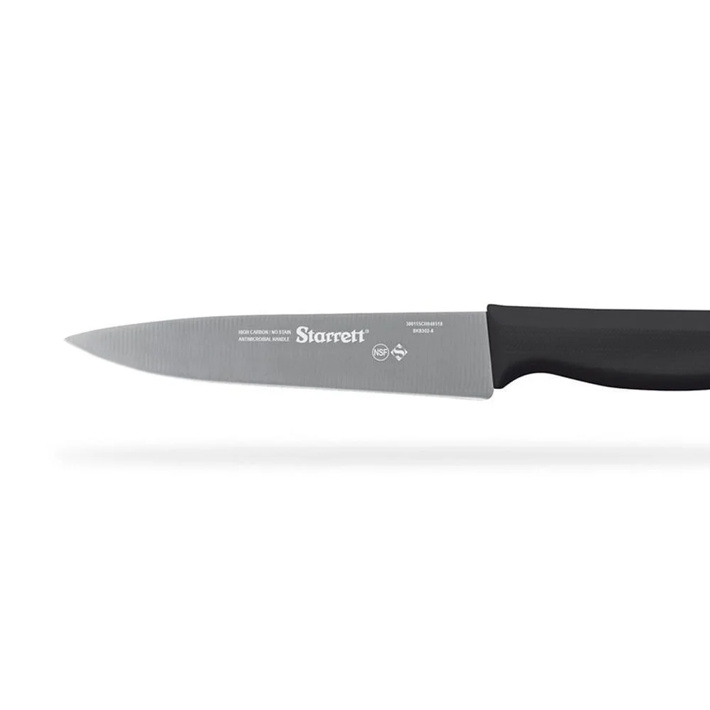 Faca Carne de Refile com Lâmina Triangular Estreita 15cm Starrett Cabo Preto