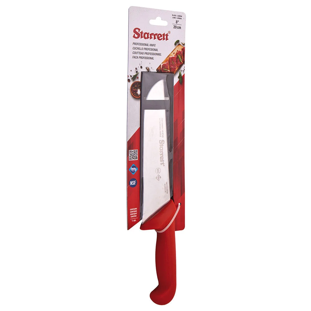 Faca para Carne Lâmina Reta Larga 20cm Starrett