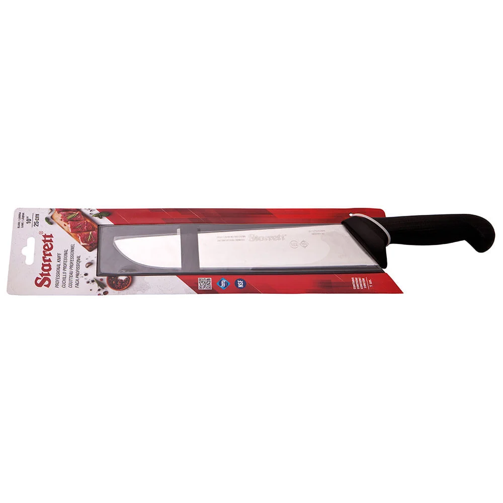 Faca para Carne Lâmina Reta Larga 25cm Starrett