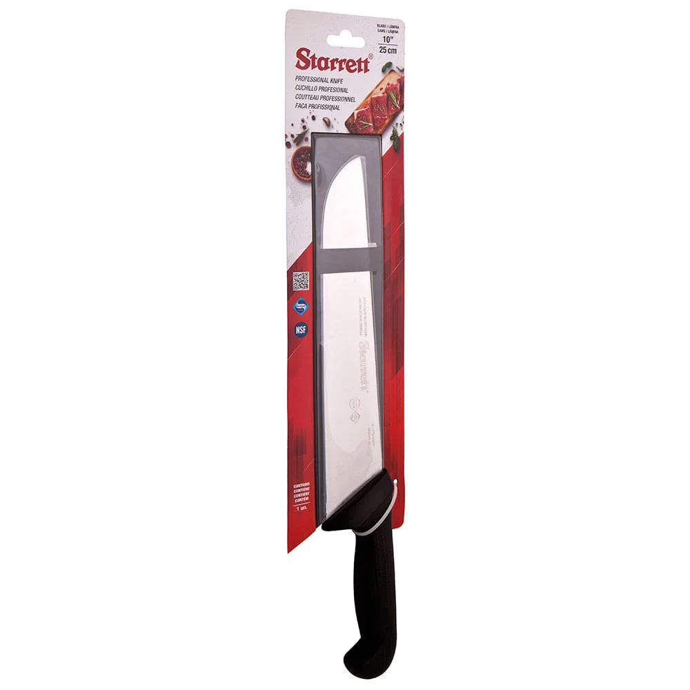 Faca para Carne Lâmina Reta Larga 25cm Starrett