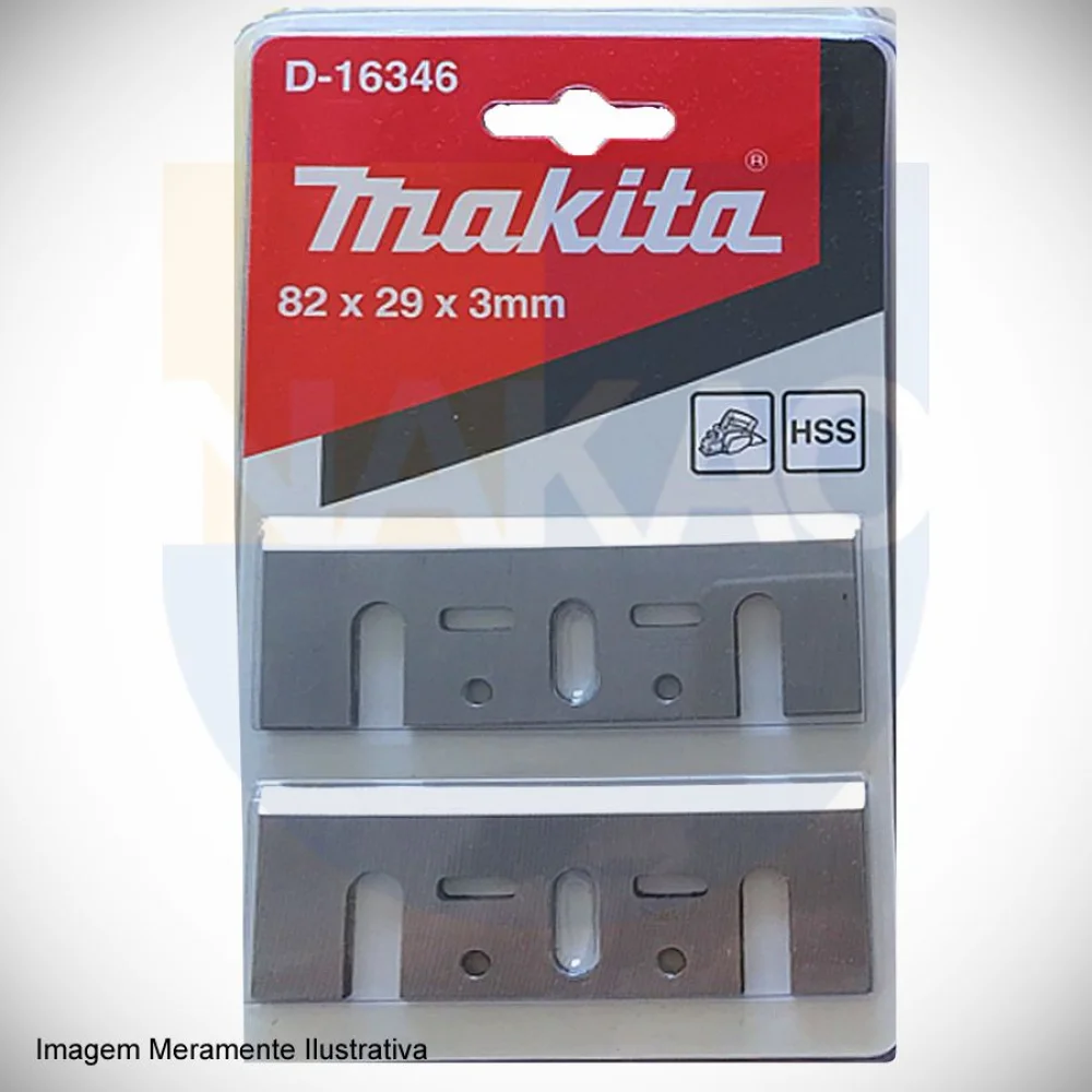 Faca para Plaina 82mm HSS Aço Rápido D-16346 Makita
