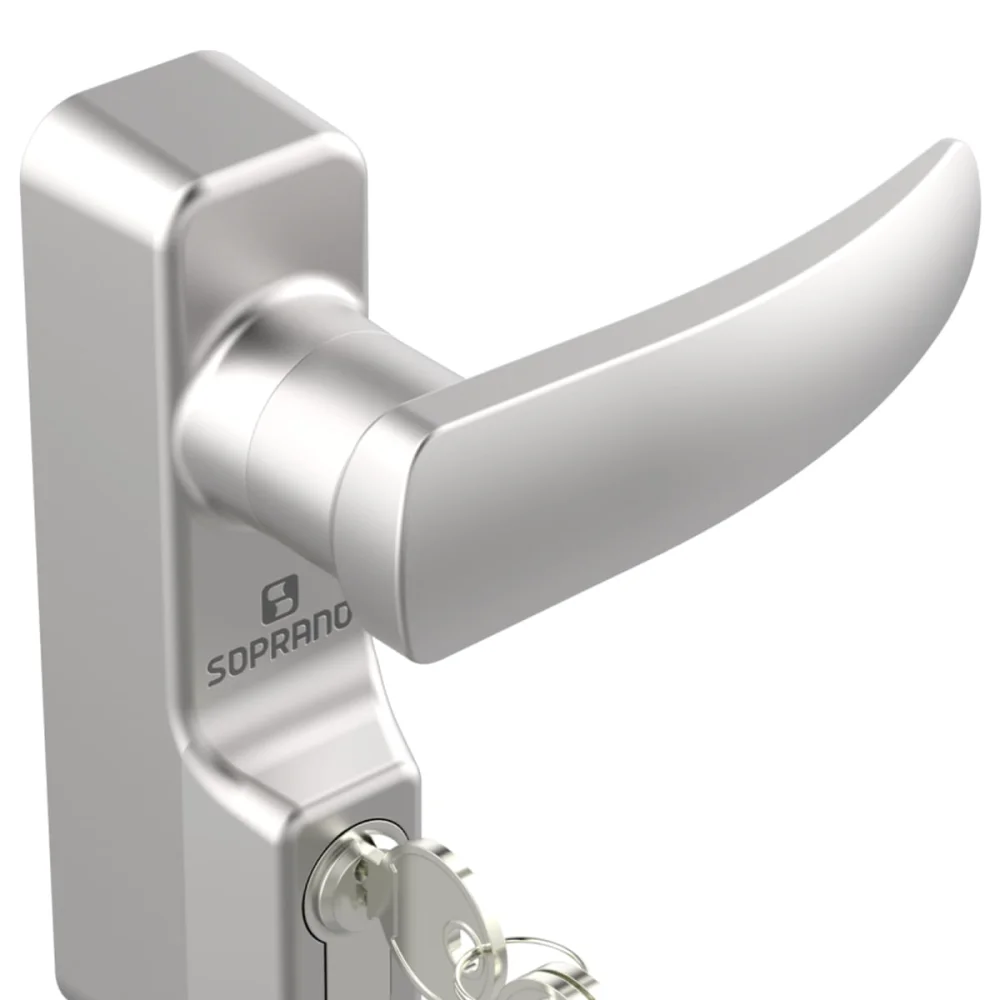 Fechadura 5124 Barra Antipânico Prata 03009.5124.09 Soprano