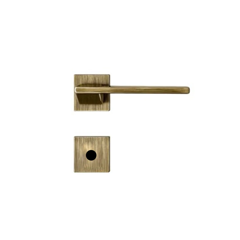 Fechadura Banheiro 557 R205 Design 440 Oxidado MZ440 Squadro Papaiz