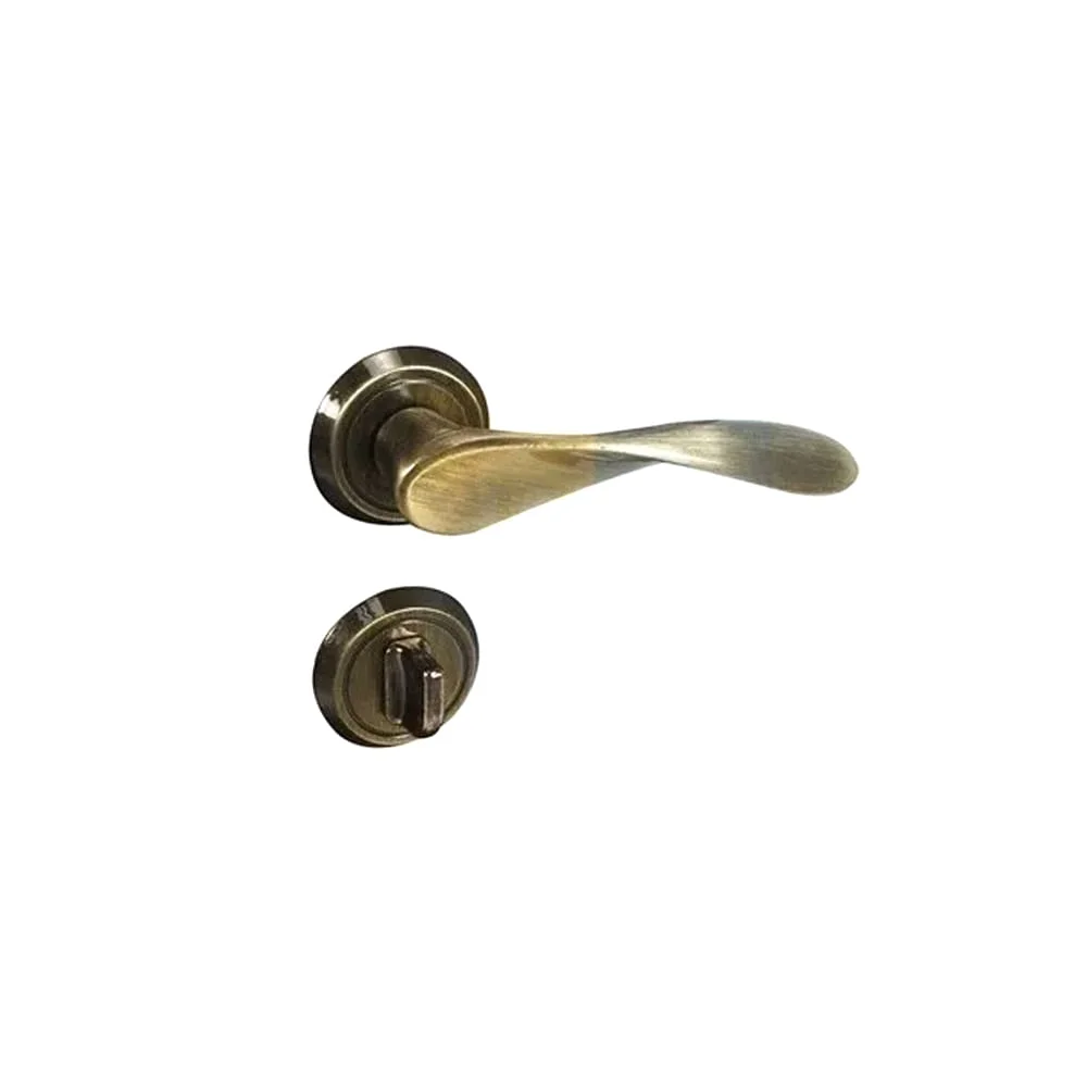 Fechadura Banheiro 557 R225 Design 420 Oxidado MZ 420 Papaiz