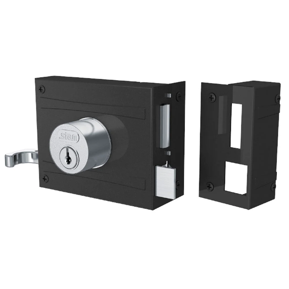 Fechadura de Sobrepor Portão 701/100 10417 Stam Grafite