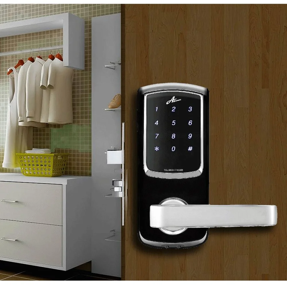 Fechadura Digital de Embutir Control Tech Com Maçaneta 6300 Milre