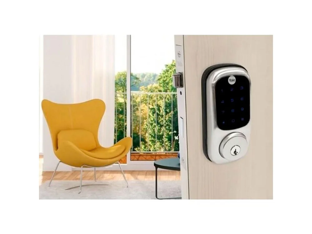 Fechadura Digital Embutir com Senha e Trinco Rolete YRD 221 RL 05443039-0 Yale