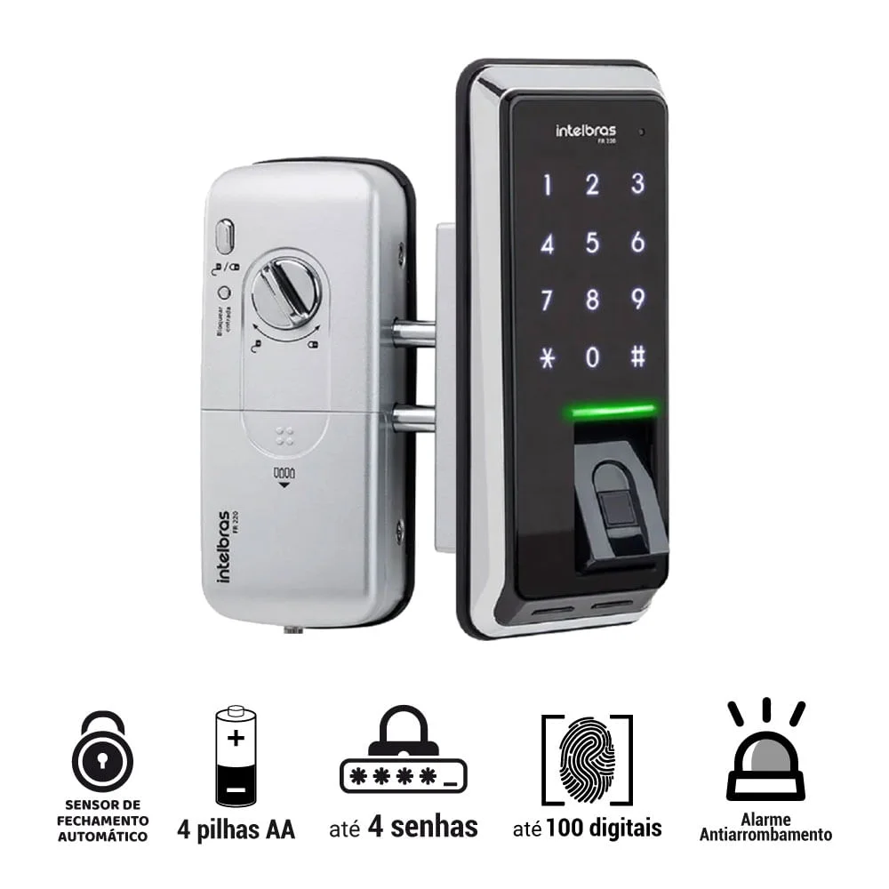 Fechadura Digital FR220 4527002 Intelbras