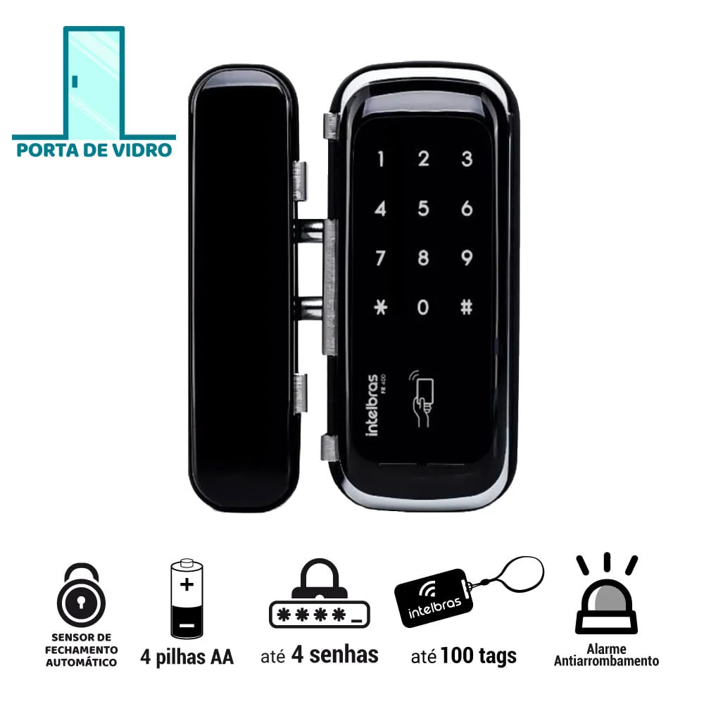 Fechadura Digital FR400 4674005 Intelbras