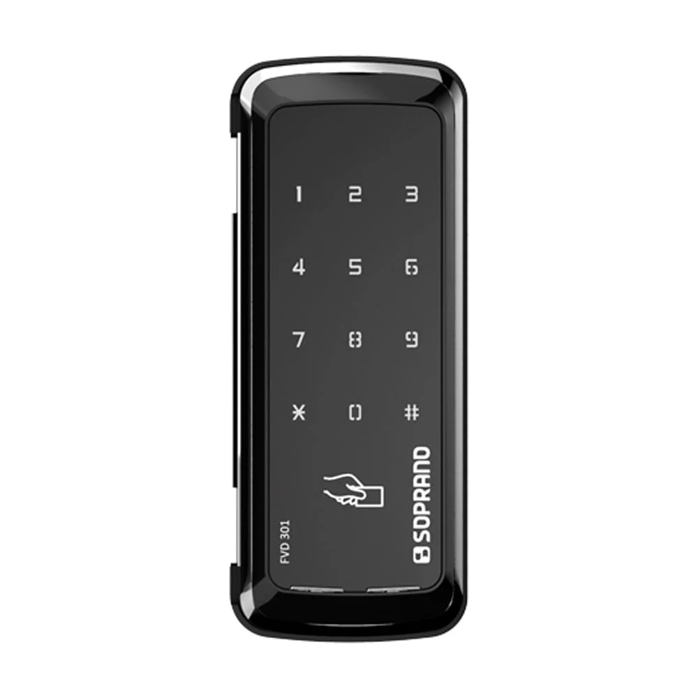 Fechadura Digital para Vidro com Senha e Chaveiro FVD301 Soprano