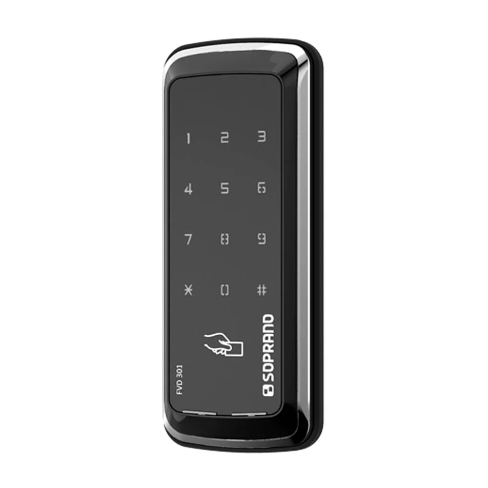 Fechadura Digital para Vidro com Senha e Chaveiro FVD301 Soprano