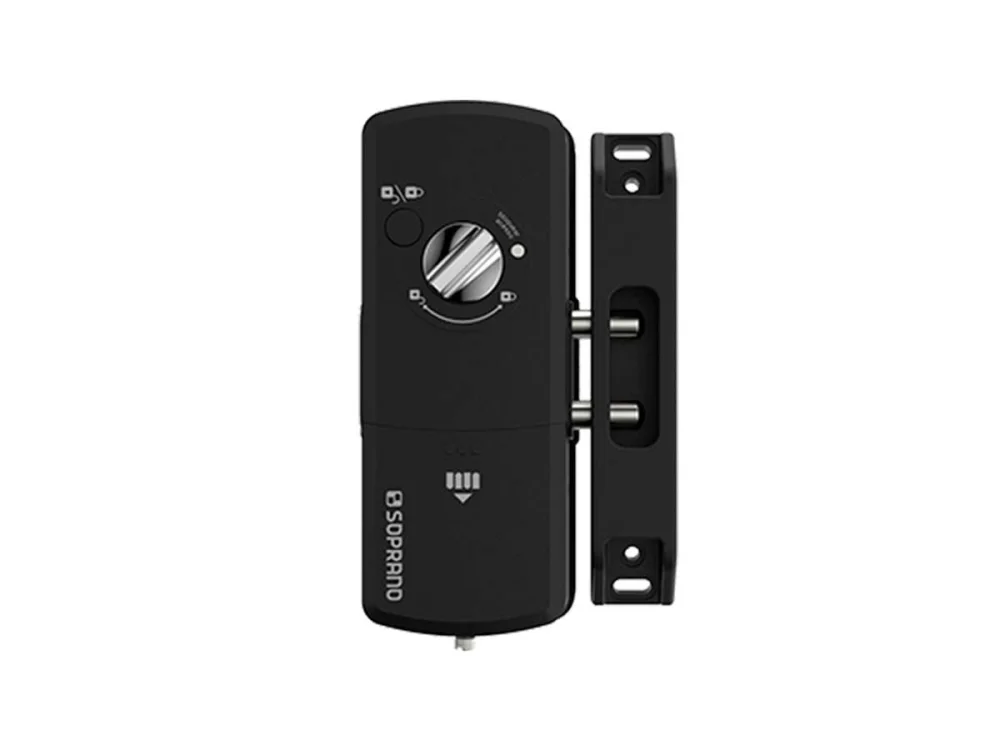 Fechadura Digital Sobrepor Com Senha e Chaveiro FSP201 Soprano