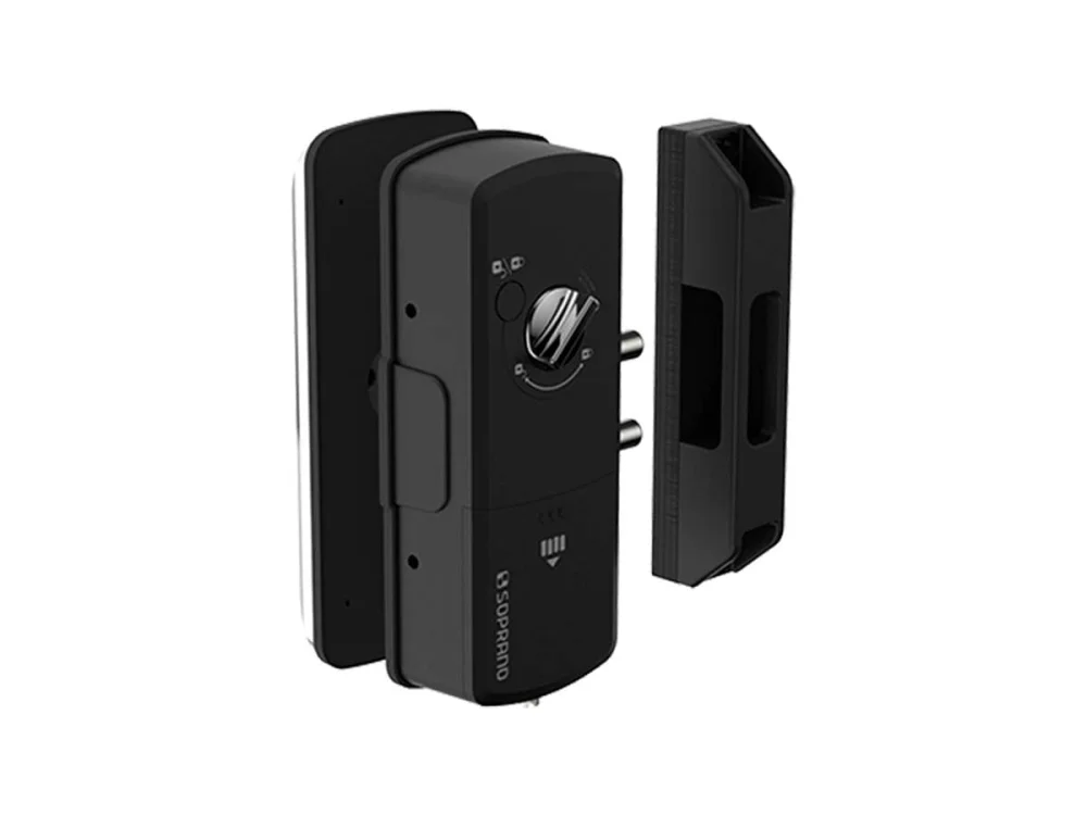 Fechadura Digital Sobrepor Com Senha e Chaveiro FSP201 Soprano