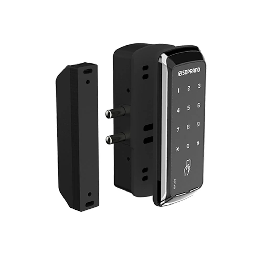 Fechadura Digital Sobrepor Com Senha e Chaveiro FSP201 Soprano