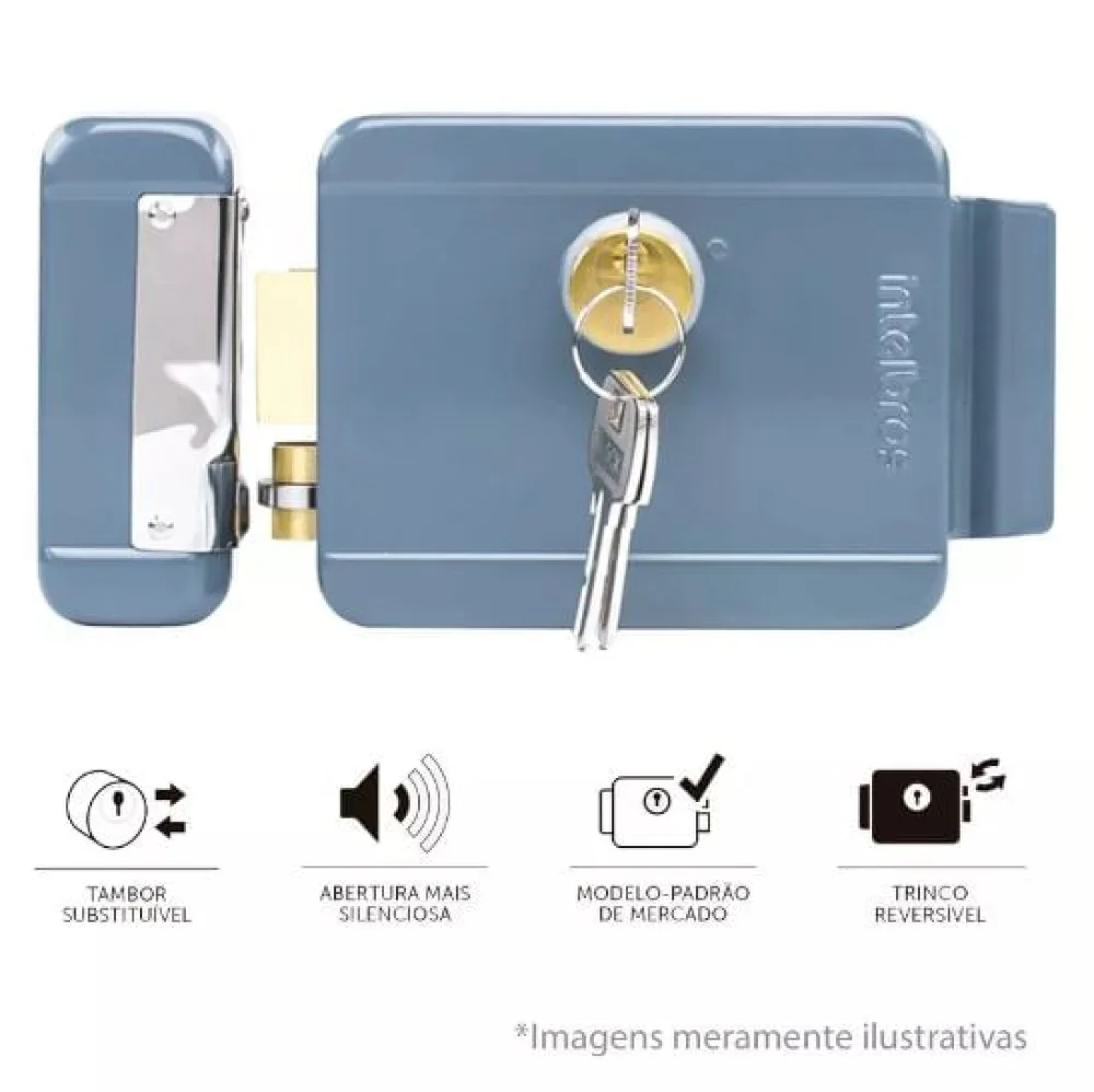 Fechadura Elétrica de Cilindro Fixo FX 2000 4679000 Intelbras