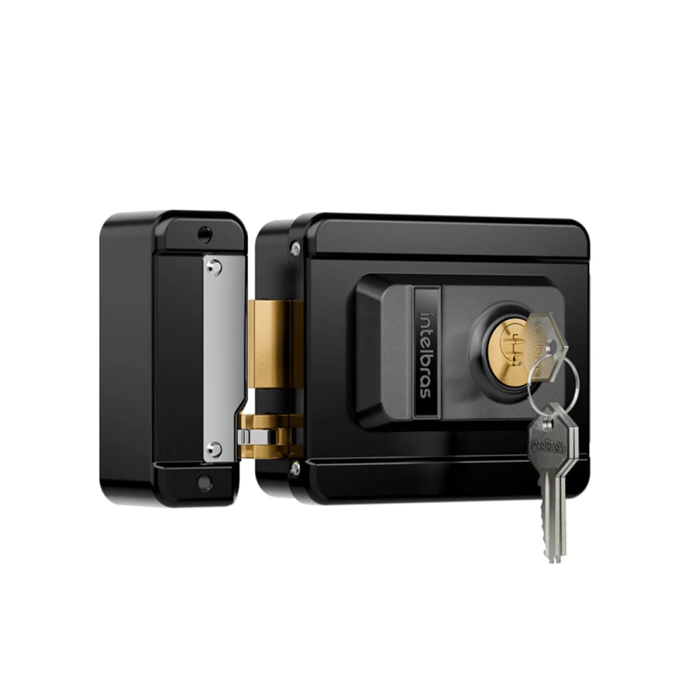 Fechadura Elétrica Preta FX 1500 Intelbras