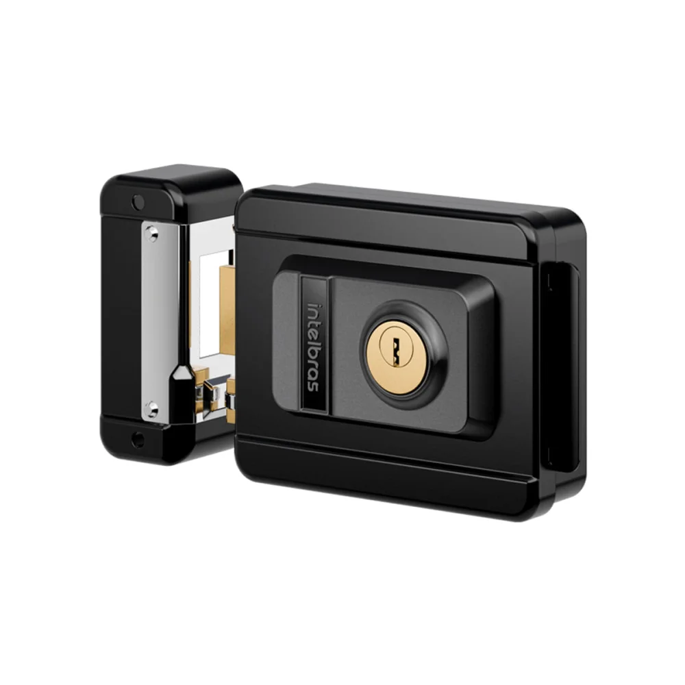 Fechadura Elétrica Preta FX 1500 Intelbras