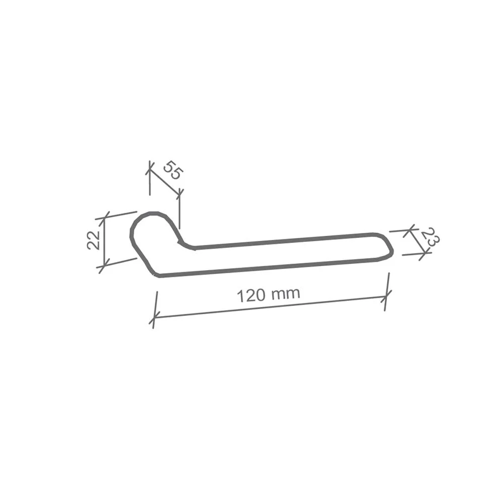 Fechadura Interna Kyhe 2 Cromado Acetinado com Roseta CJB781I18CA00 Imab
