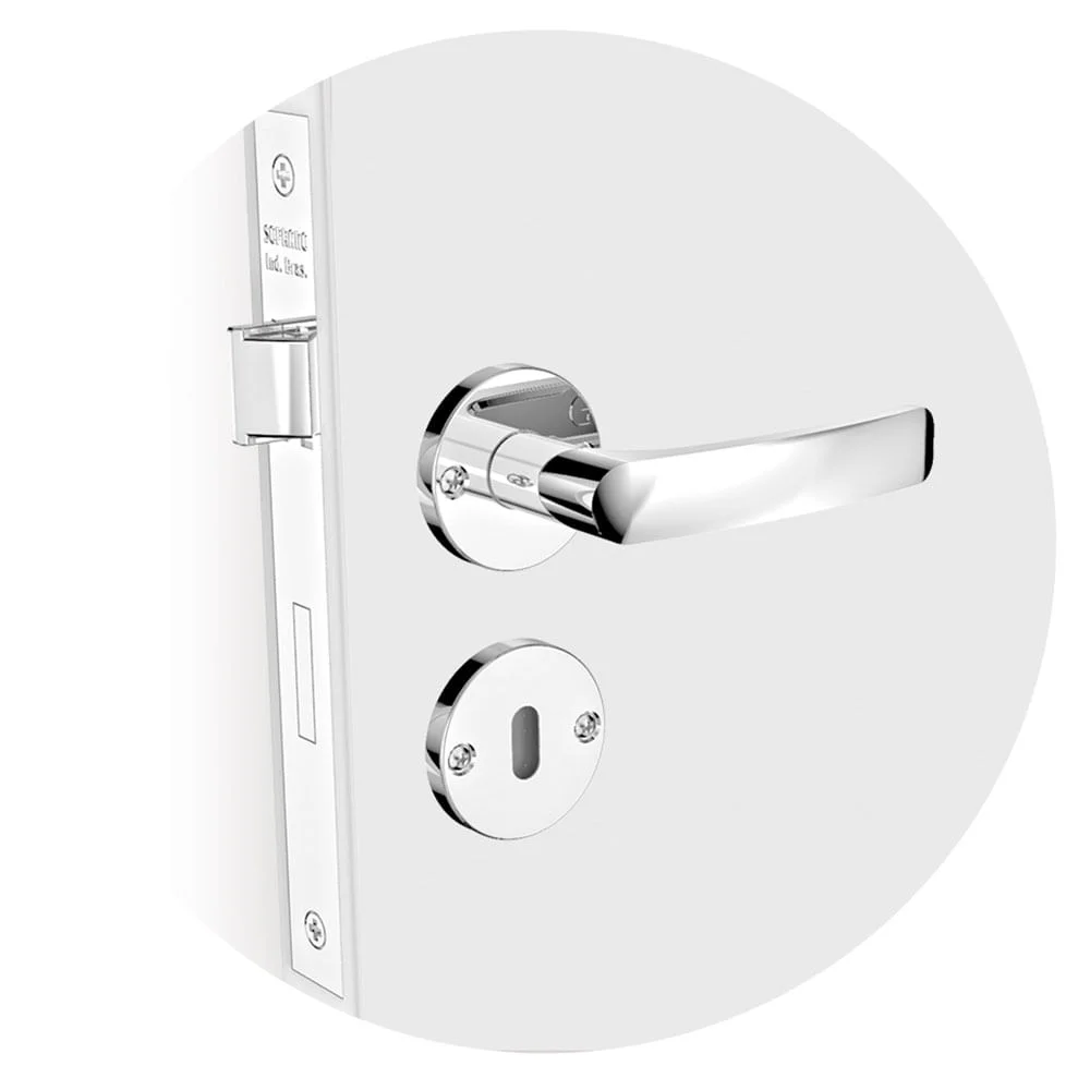 Fechadura Pali Reta Interna Cromado ROS23 40X53mm 03002077317 Soprano