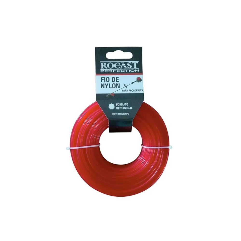 Fio De Nylon para Roçadeira 2.4mm com 30 Metros