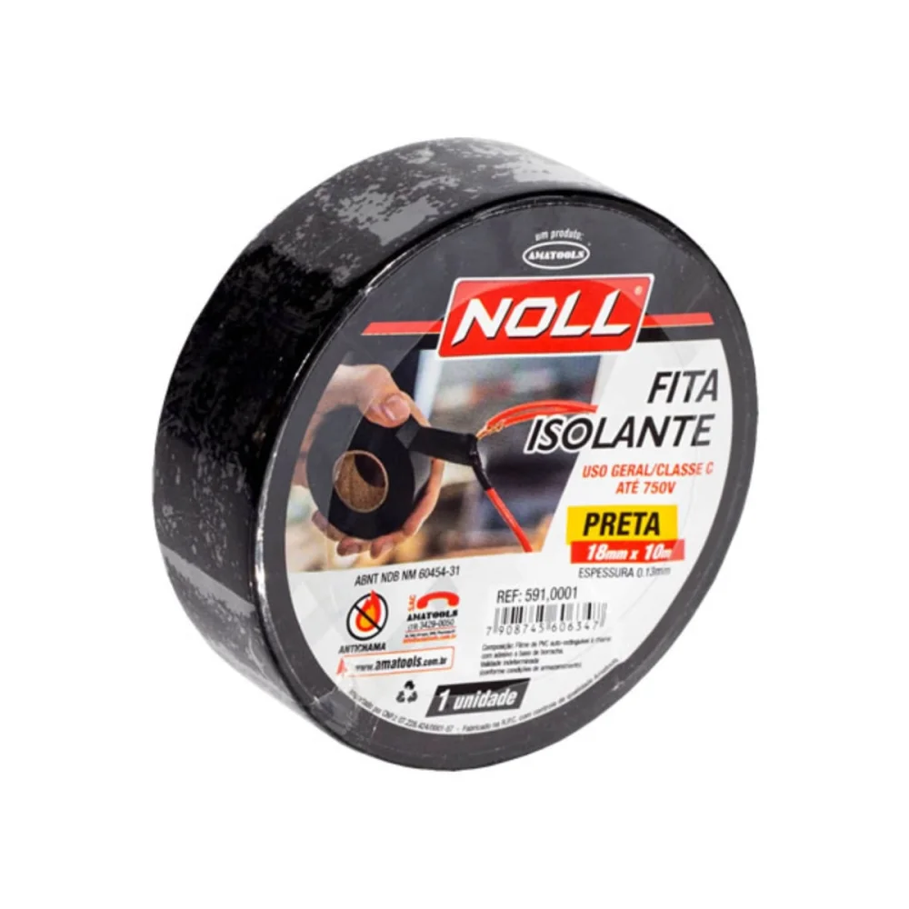 Fita Isolante 18mm x 10 Metros
