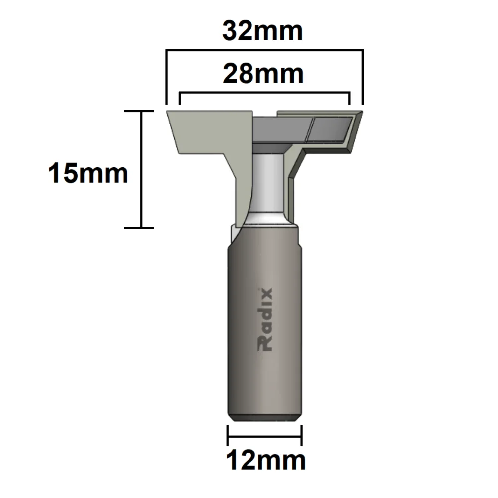 Fresa Canaletada 28/32mm 18L2832.06 Radix