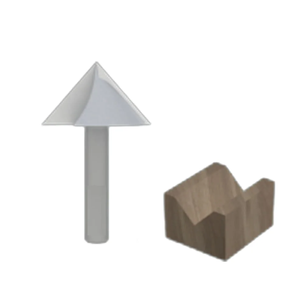 Fresa com Ponta V 45º Grau Haste 6mm 2057045.01 Radix