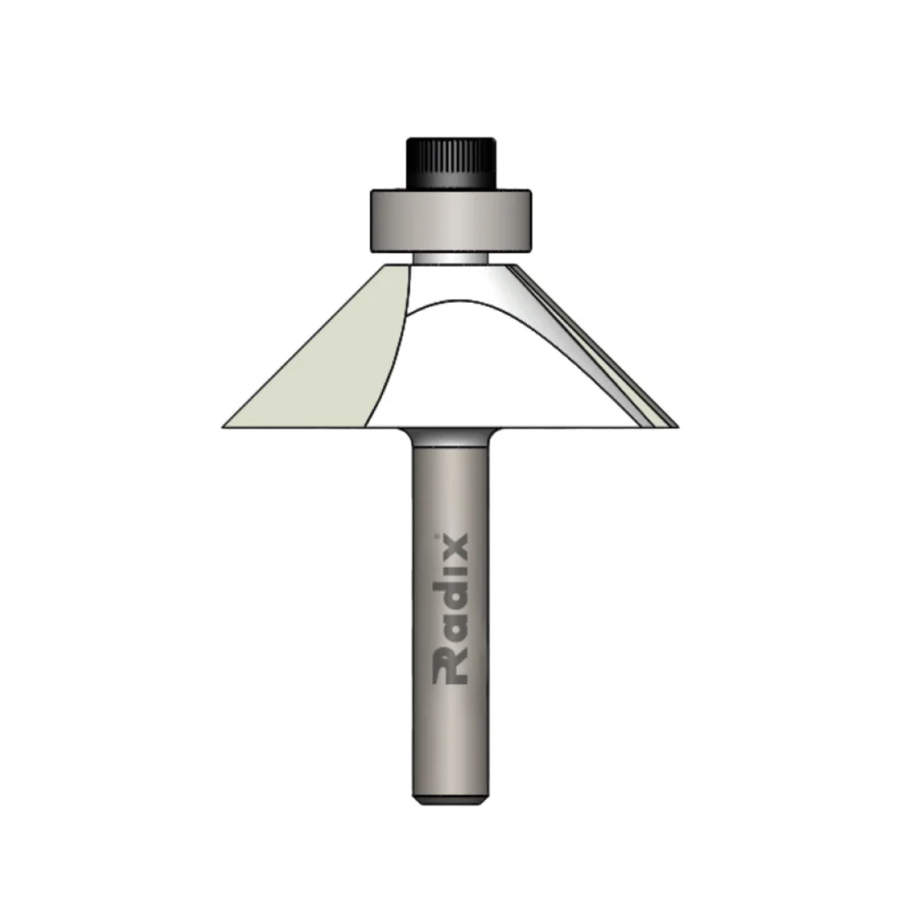 Fresa Cônica 45º 13x55mm com Rolamento 27181BJ.01 Radix