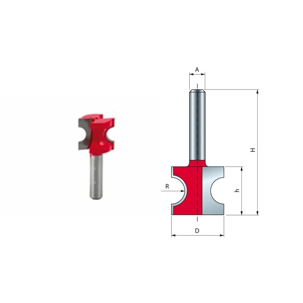 Fresa de Metade Arredondada 447x19x6mm 82-10206 Freud