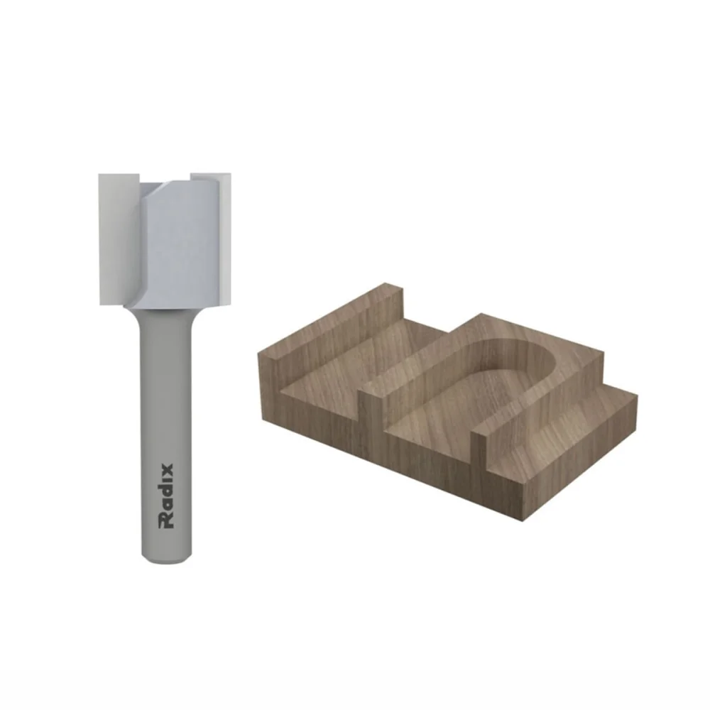 Fresa GR14 Diâm 46mm 2 Wideas 10mm Haste 12X35mm Topo Cortante 144610.06 Radix