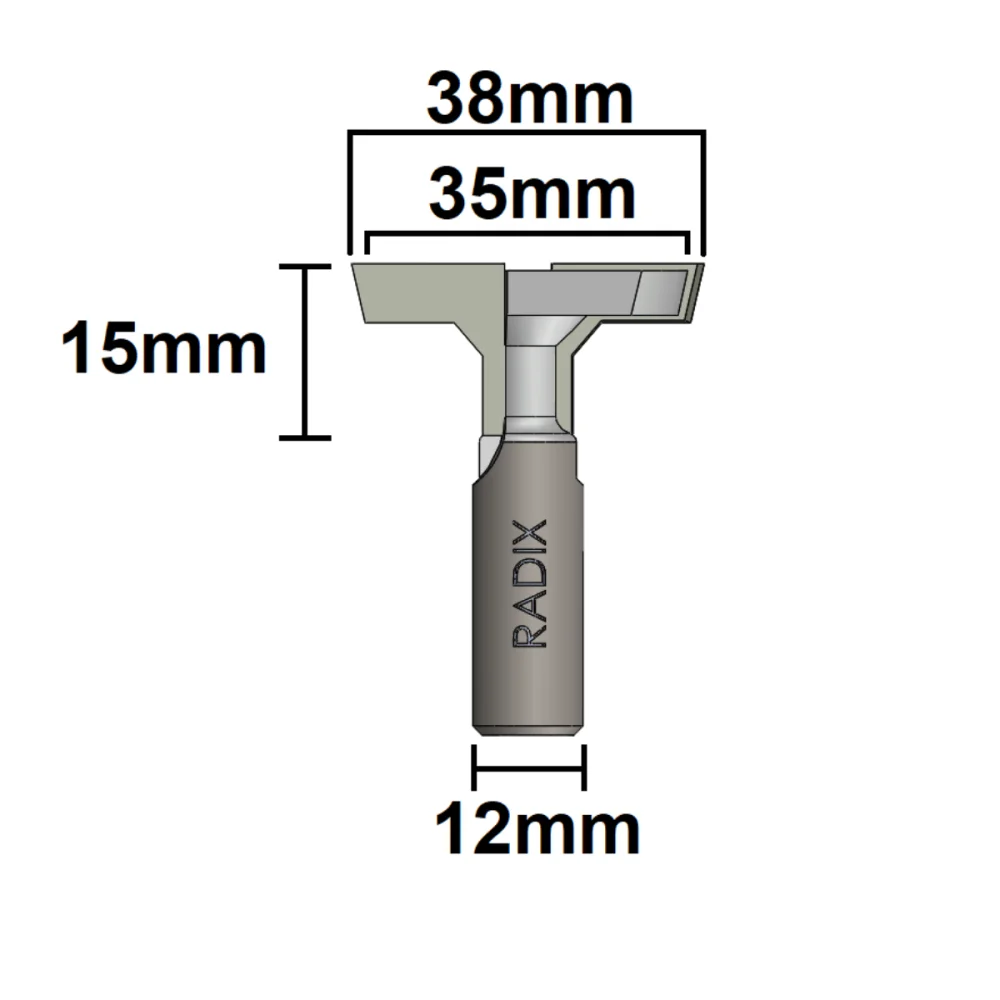 Fresa Painel Canaletado 35/38mm 18L3538.06 Radix