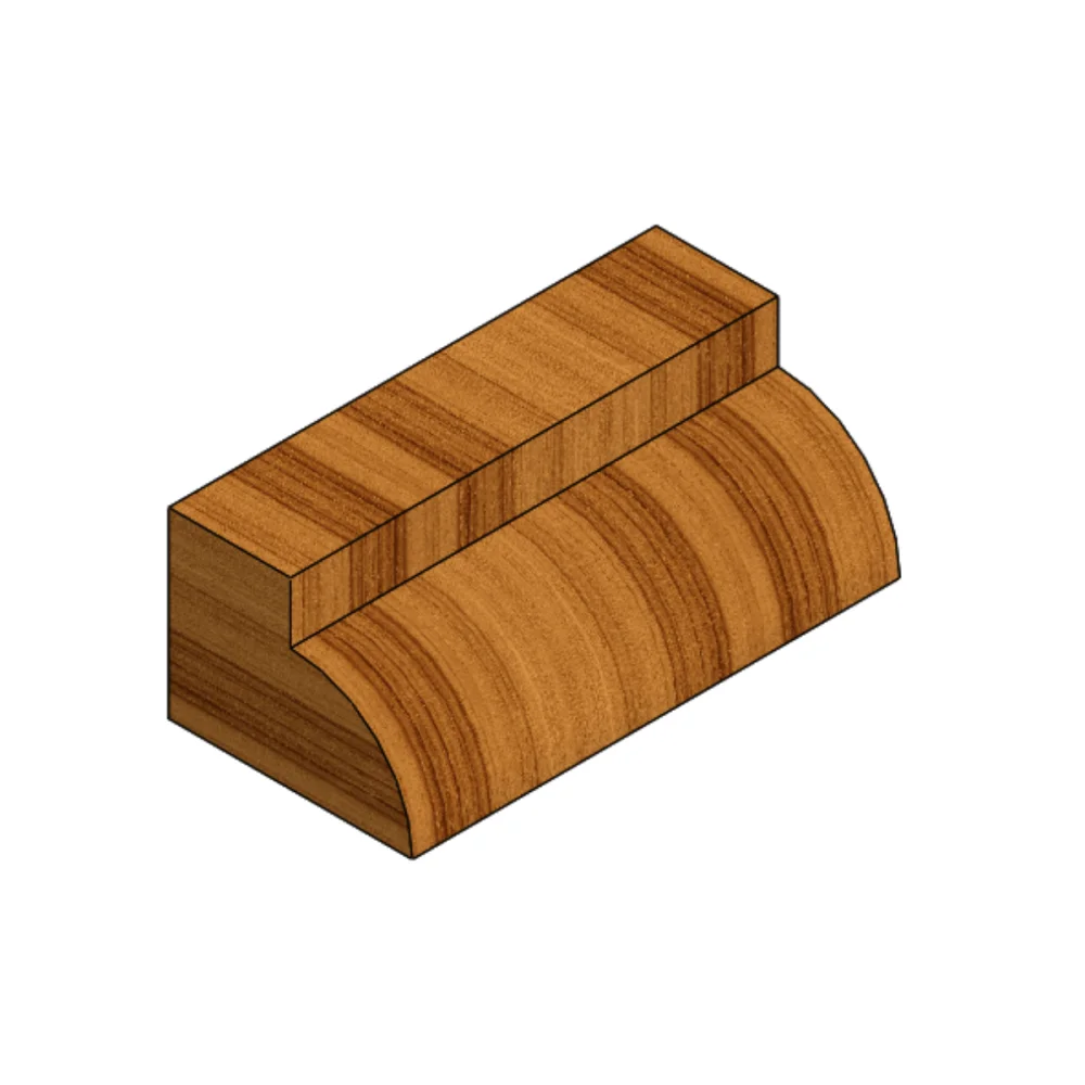 Fresa para Canto Arredondado Raio 5mm 19R5.00.01 Radix