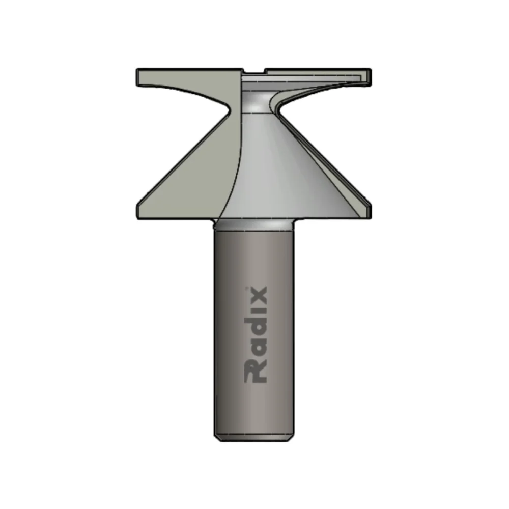 Fresa para Dobrar Mdf Raio 30mm Haste 12mm 2037000.06 Radix