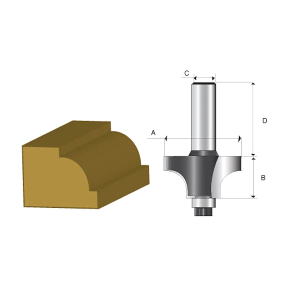Fresa para Moldura com Rolamento HT 1/4 Pol D-02325 Makita