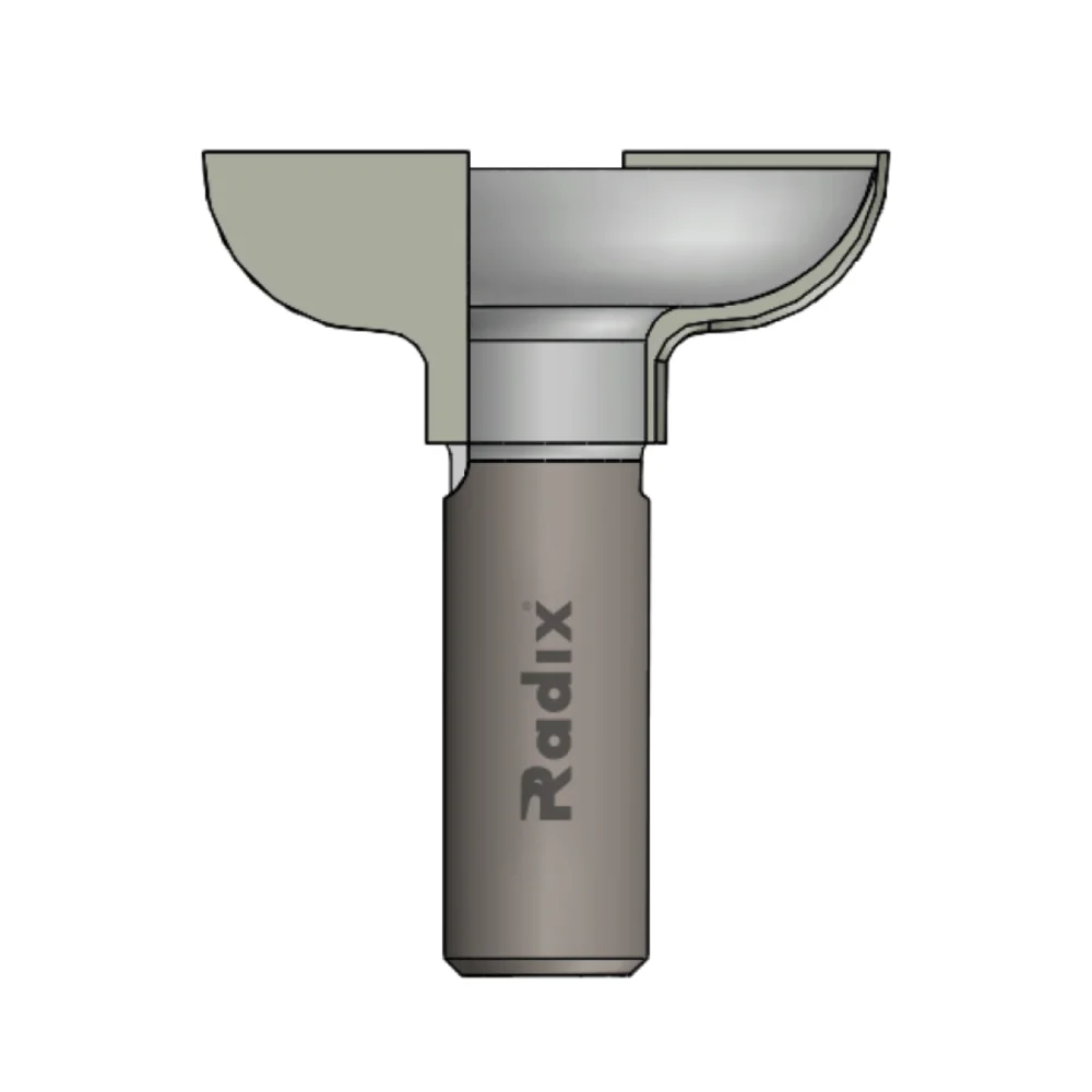 Fresa para Puxador Arredondado Haste 12mm 2059150.06 Radix