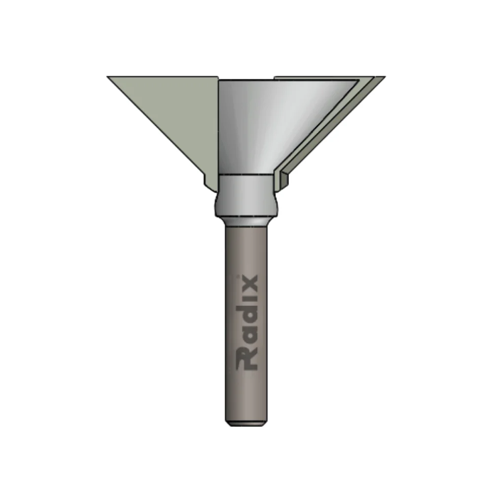 Fresa para Puxador de Gaveta 40x14mm Haste 6mm 2059100.01 Radix