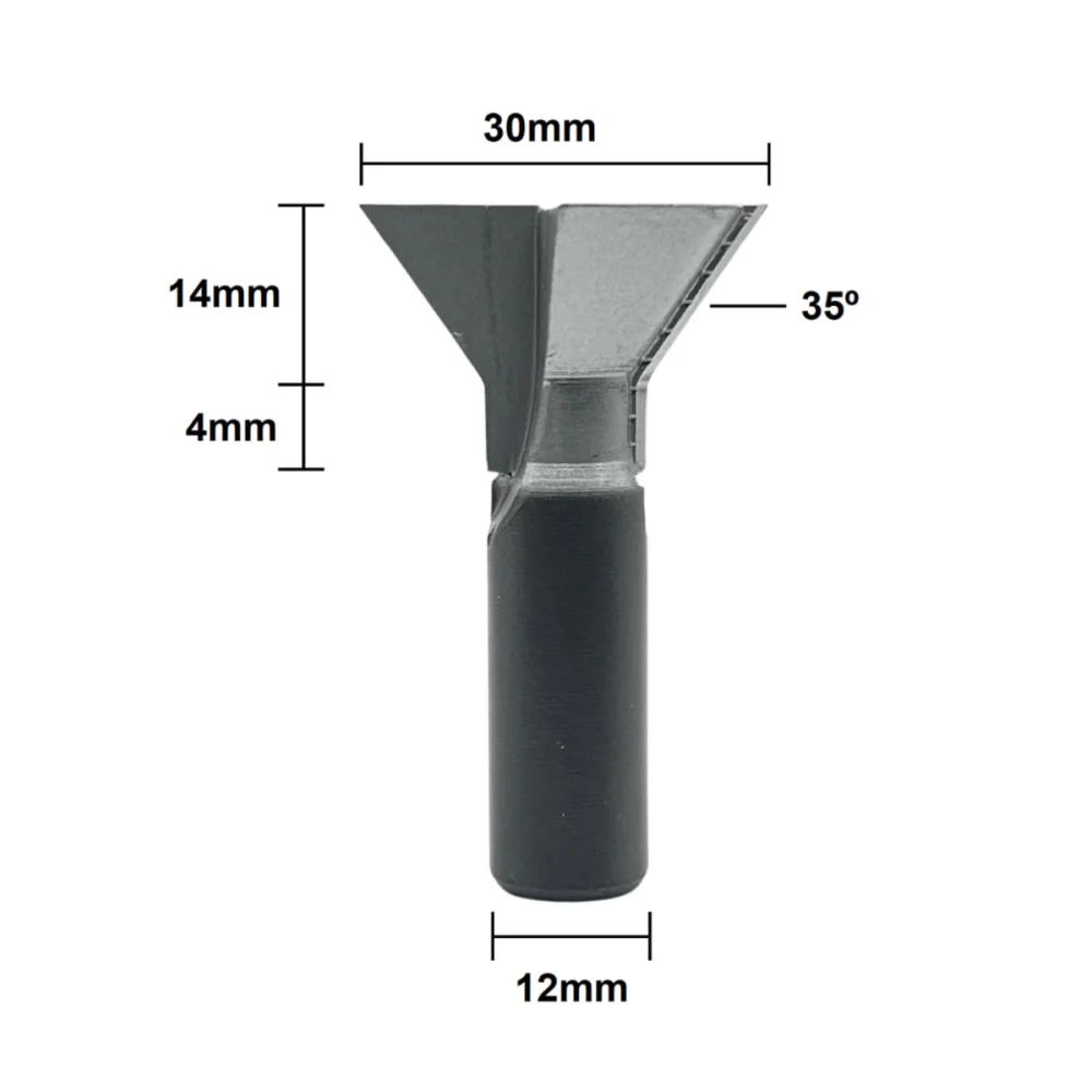 Fresa para Tupia 30x12mm 35 Graus 2059135.06 Radix