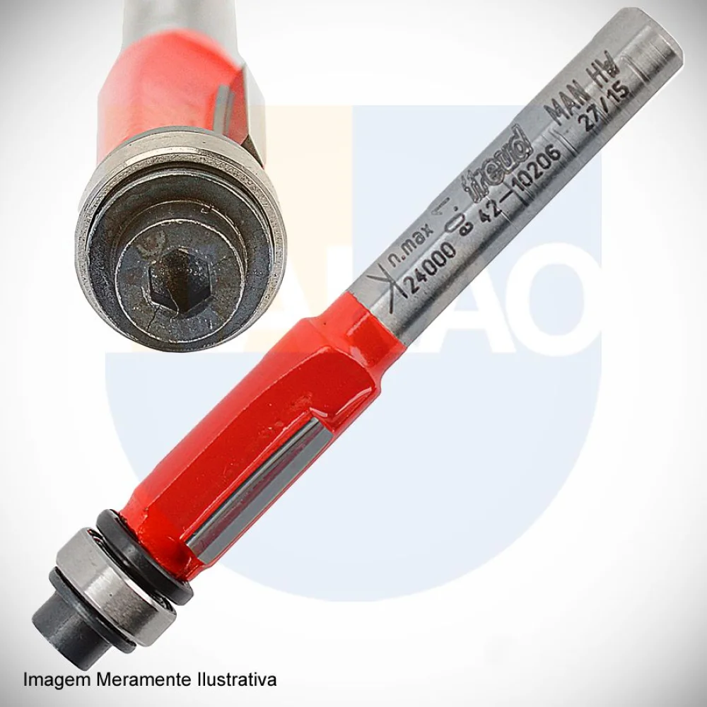 Fresa para Tupia com Rolamento para Madeira e Acrilico 127mm 42-11412 Freud
