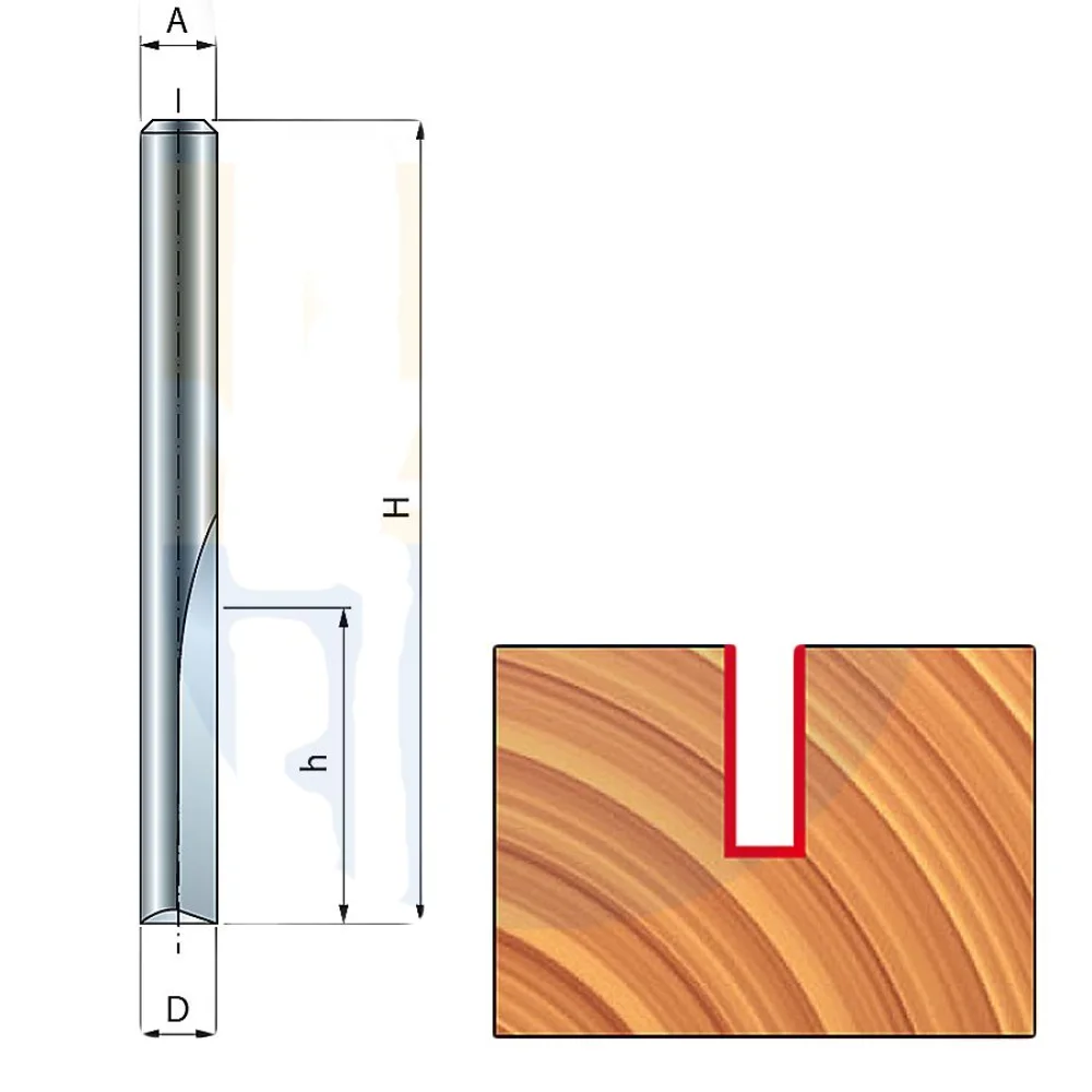 Fresa para Tupia Reta Paralela Tipo 4 04-11406 Freud