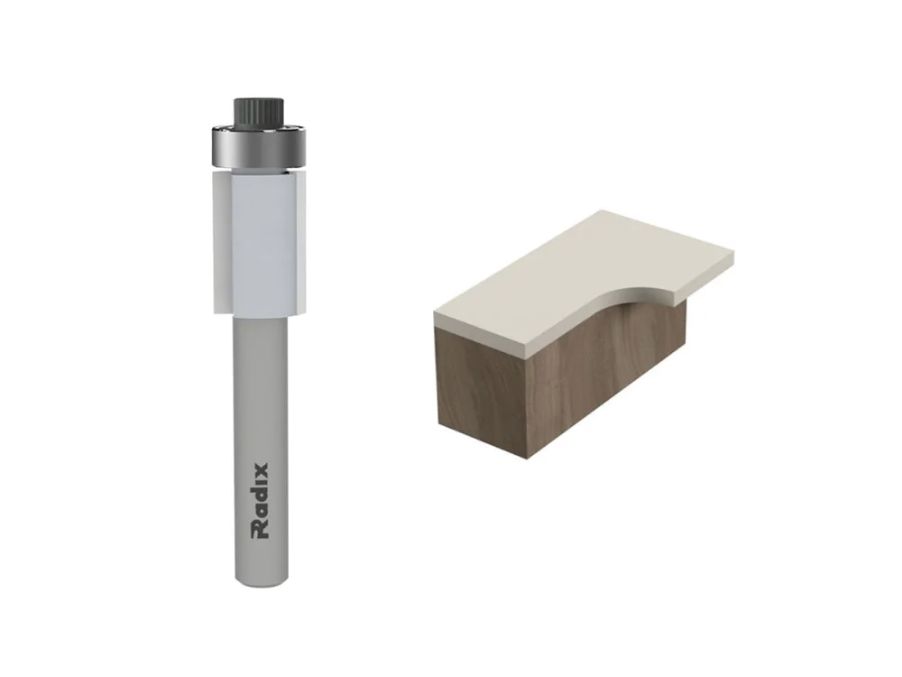 Fresa Paralela 10x6x54mm com Rolamento 1710015.01 Radix