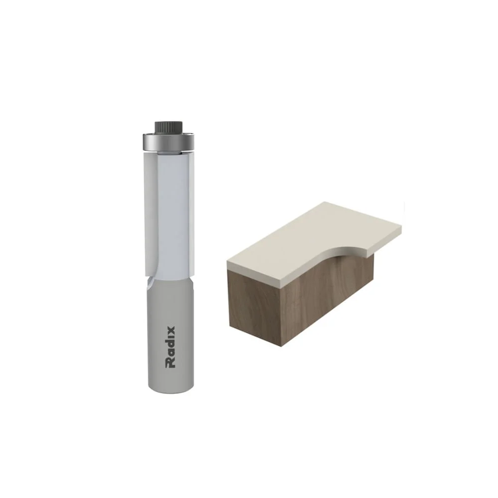 Fresa Paralela com Rolamento 1/2 Pol x 25mm Haste 12mm 1712725.06 Radix