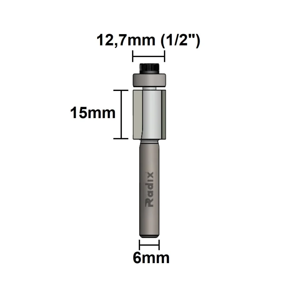 Fresa Paralela com Rolamento 127x15mm 1712715.01 Radix