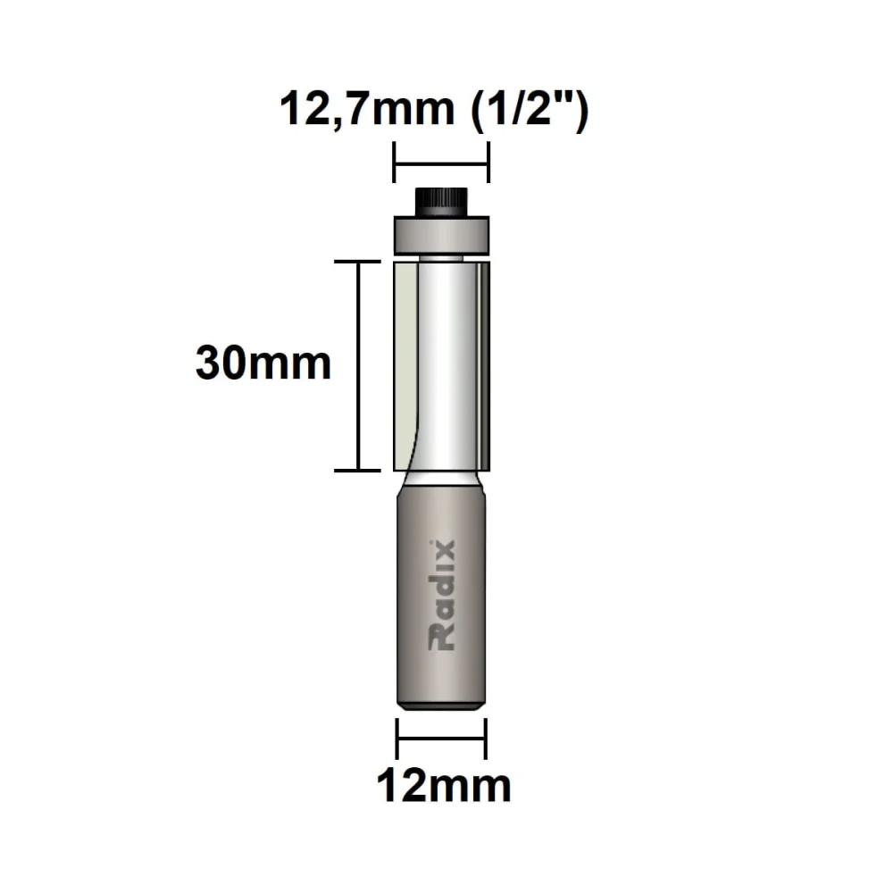 Fresa Paralela com Rolamento 127x30mm 1712730.06 Radix