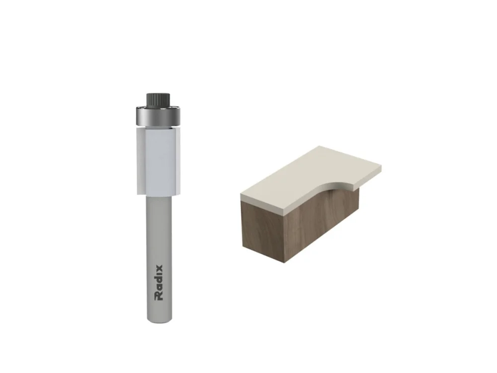 Fresa Paralela com Rolamento 8mm x 15mm 1708015.01 Radix