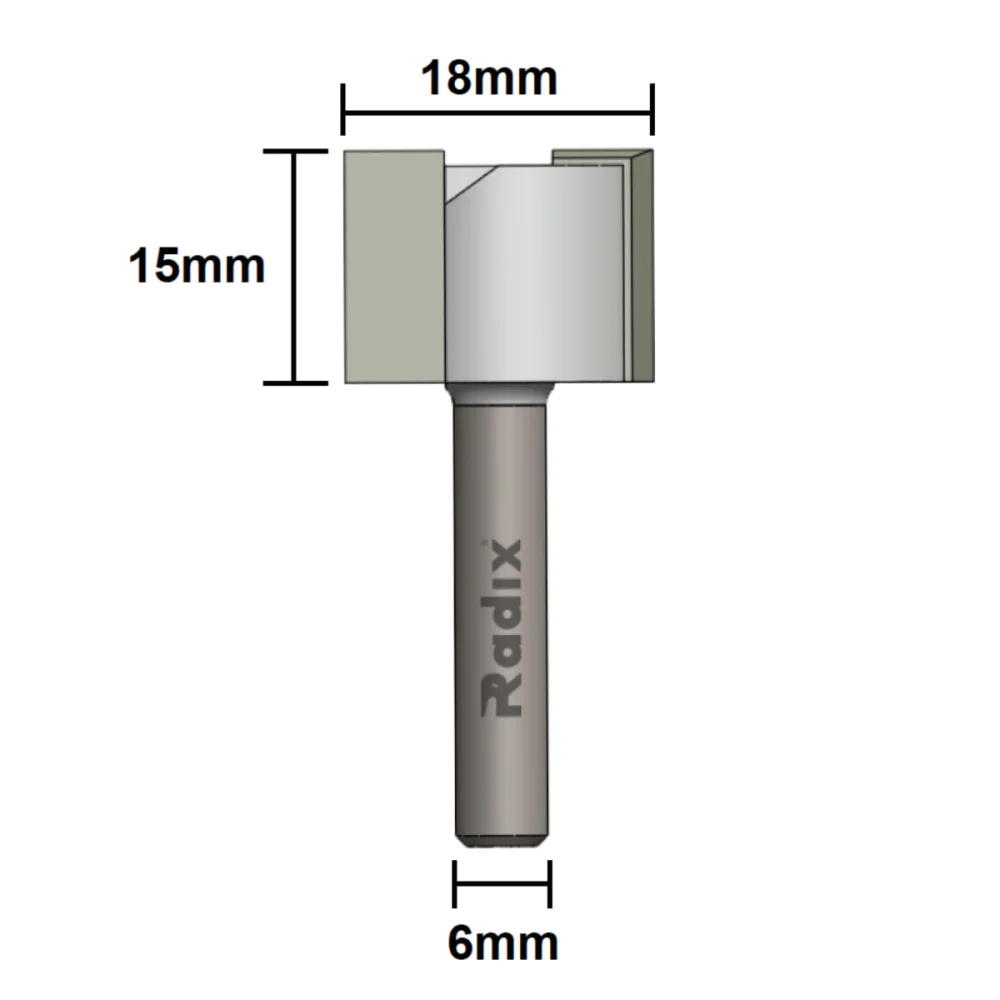 Fresa Paralela Corte 18x15x6x45mm 141815.01 Radix