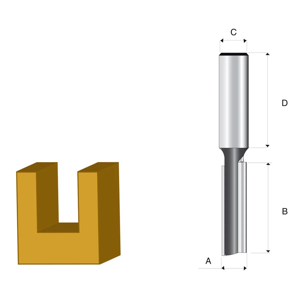 Fresa Paralela Dupla 6mm D-09248 Makita