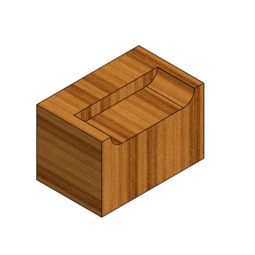 Fresa Reta para Tupia 12mm x 50mm Haste 12mm 151250.06 Radix