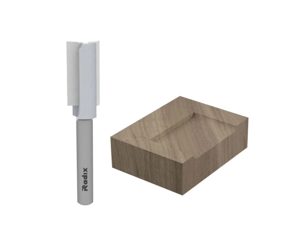 Fresa Reta para Tupia Corte 10mm x 20mm Haste 6mm 151020.01 Radix